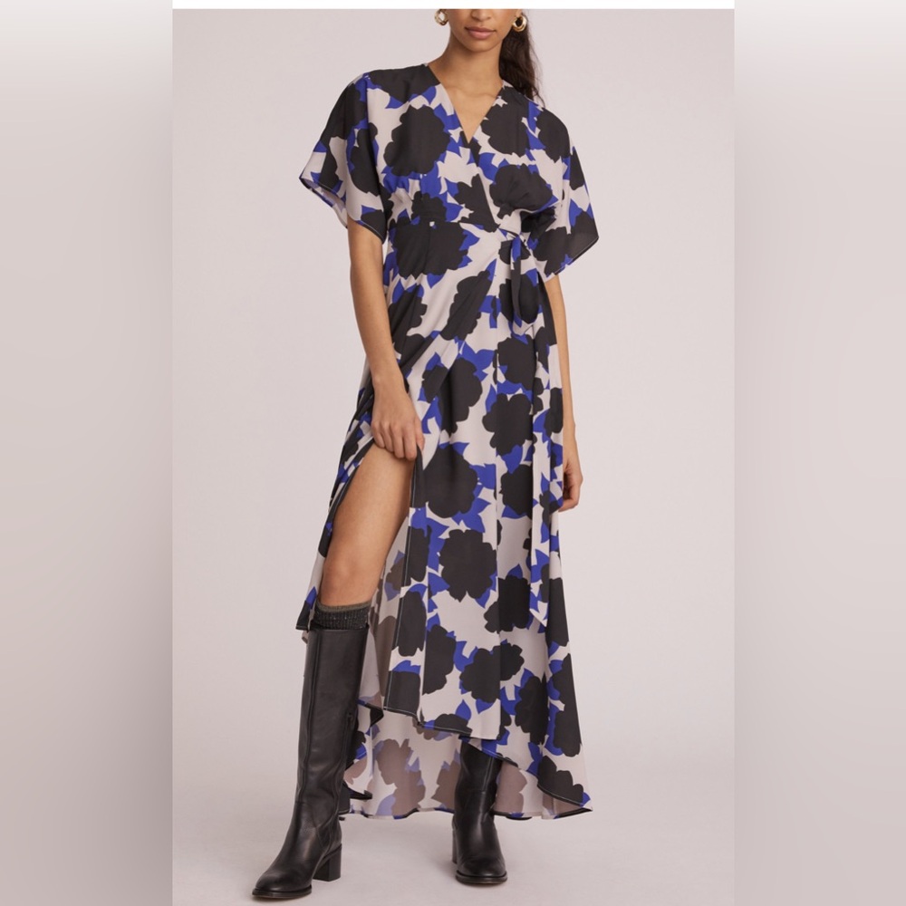 Hutch Geo Wrap Maxi Dress